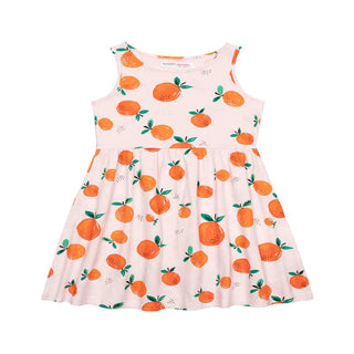 Vestido para niña de naranjas